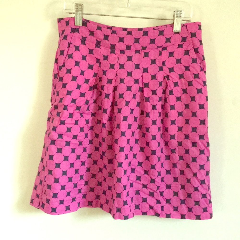 Pink and navy patterned skirt by Tommy Hilfiger